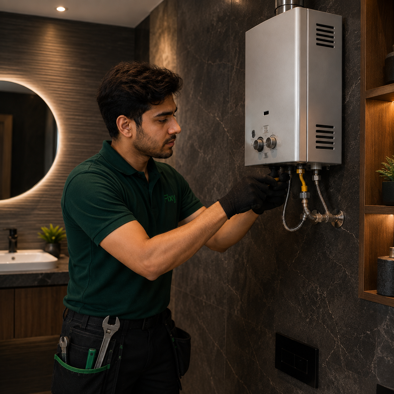 Gas Geyser Installation