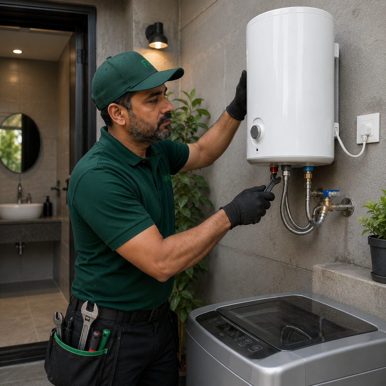 Instant Electric Geyser Installation